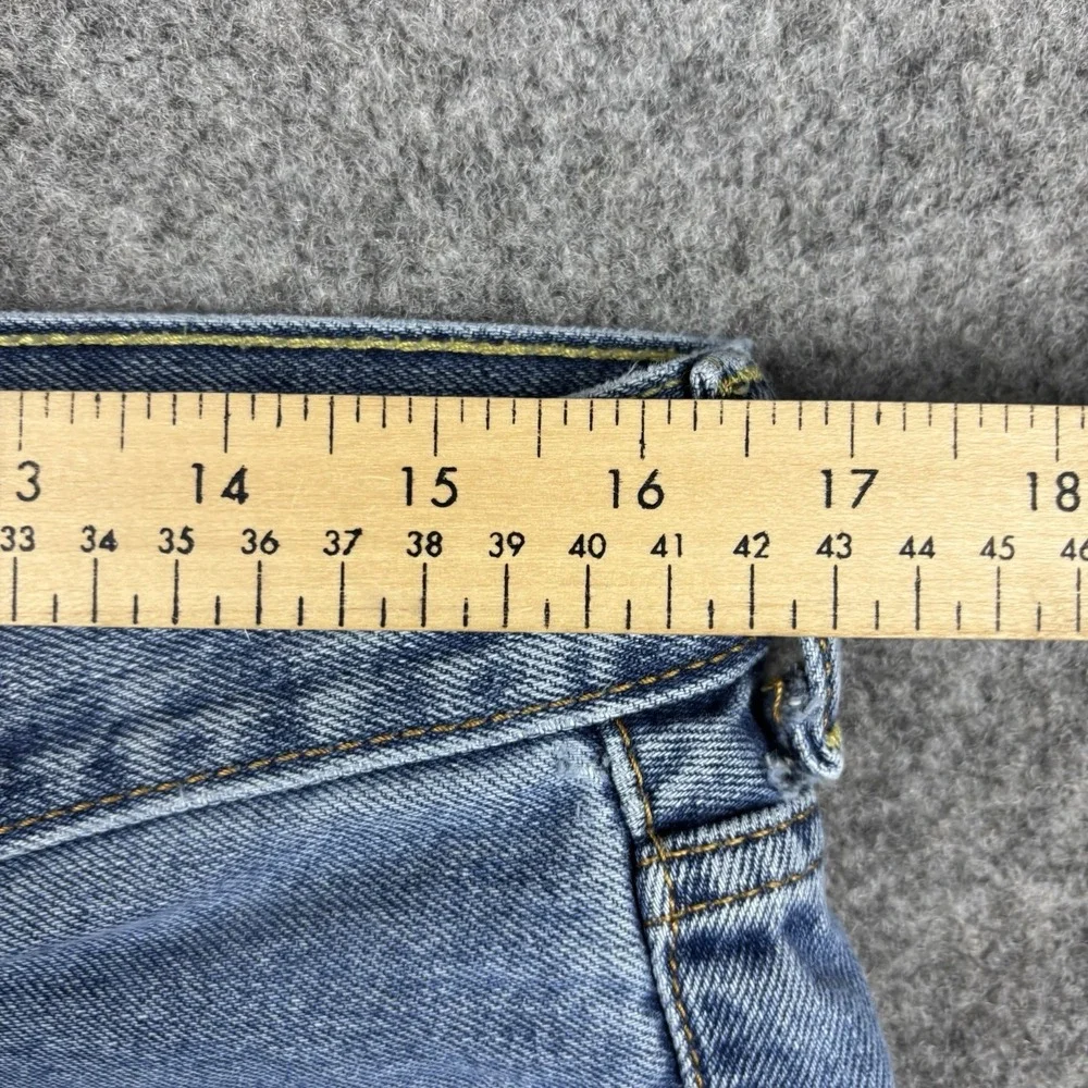 Levis 550 Jeans Mens 33x34 Relaxed Straight Light Wash Blue Denim‎ Casual Y2K